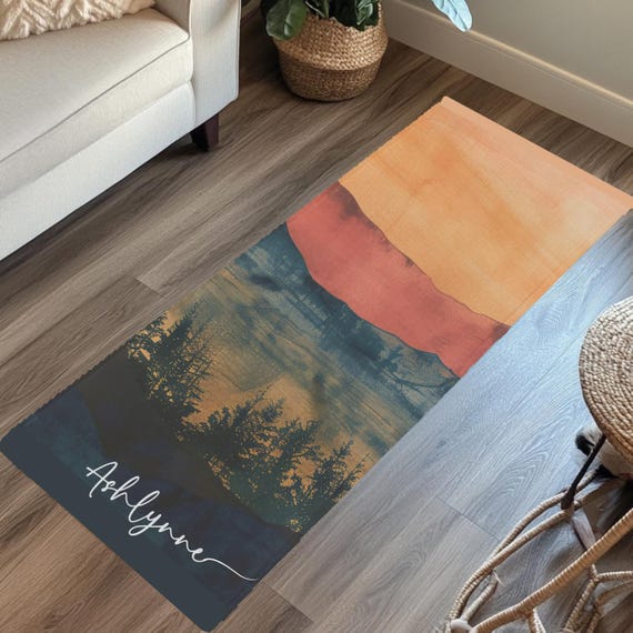 Personalized Suede Yoga Mat: Custom Name Exercise Mat, Meditation Gift, Luxury Corporate Gifts Yoga Studio Branding