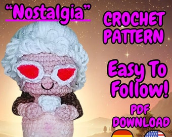 Amigurumi Crochet Pattern of Nostalgia - Inside Out 2 - PDF Pattern in Spanish and English - Fun, Easy, and Creative Project