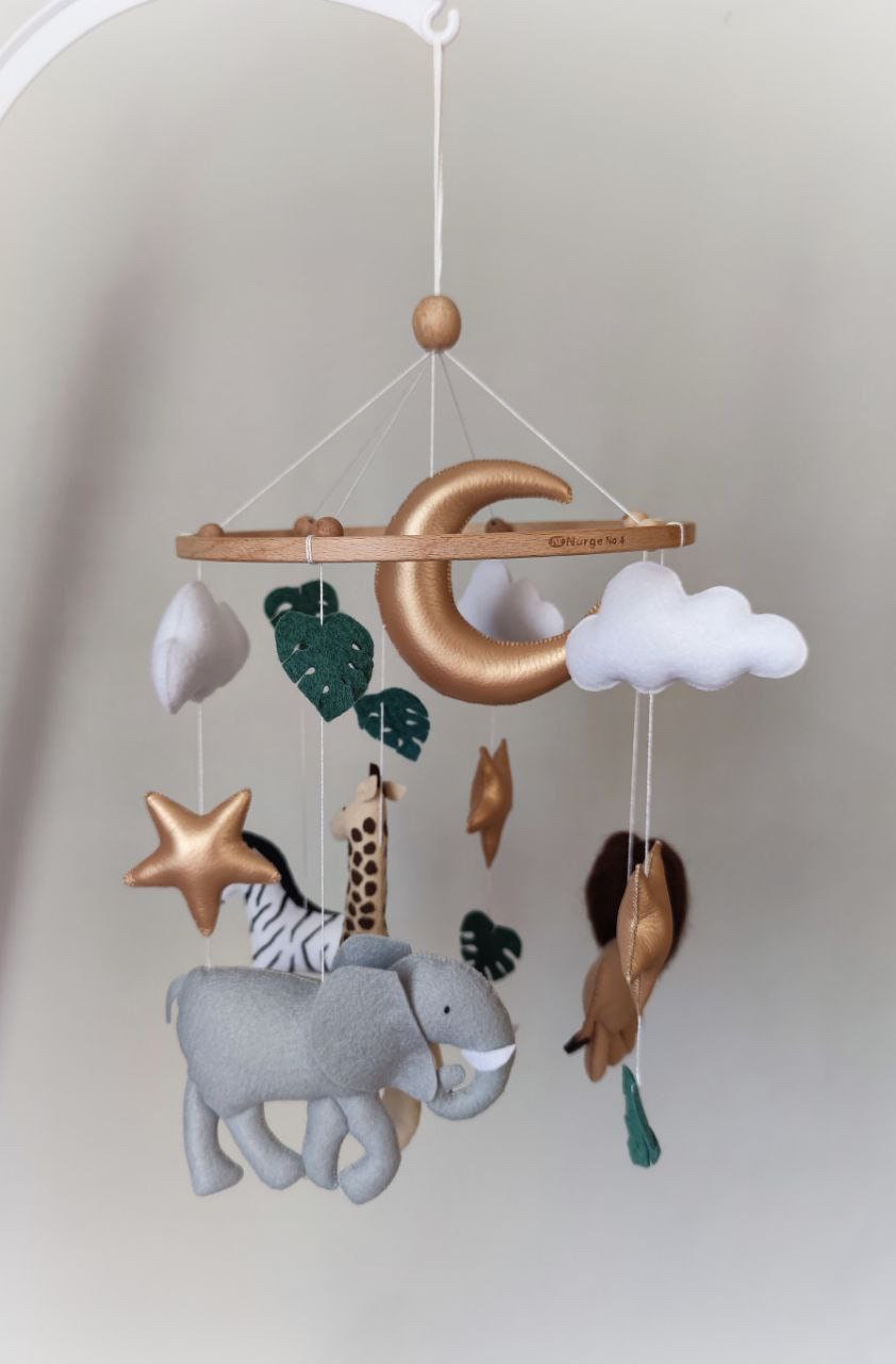 Safari Baby Mobile Cot Mobile Baby Shower Gift Etsy