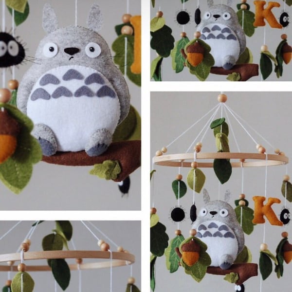 Spirited away, Anime crib mobile, baby cot, anime nursery decor