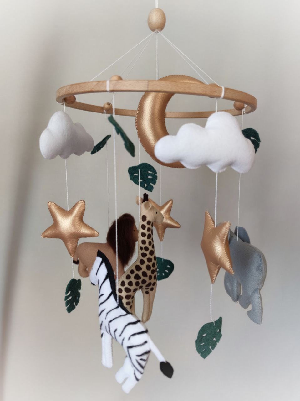 Safari Baby Mobile Cot Mobile Baby Shower Gift Etsy