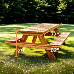 Ritningar för picknickbord - Steg-för-steg-instruktioner - DIY-ritningar för träbearbetning (PDF) bild 2
