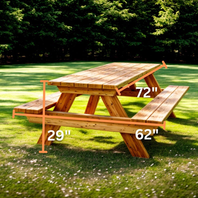 Ritningar för picknickbord - Steg-för-steg-instruktioner - DIY-ritningar för träbearbetning (PDF) bild 2