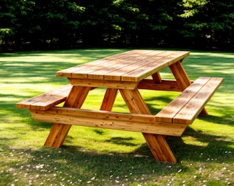 Picnic Table Plans - Step-by-Step Instructions - DIY Woodworking Plans (PDF)