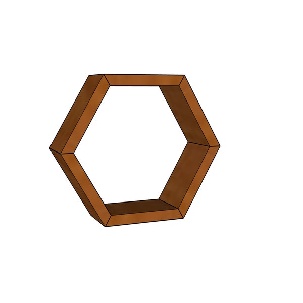 Hexagon Shelf Etsy
