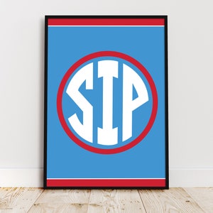 Ole Miss the Sip Logo Poster - Etsy