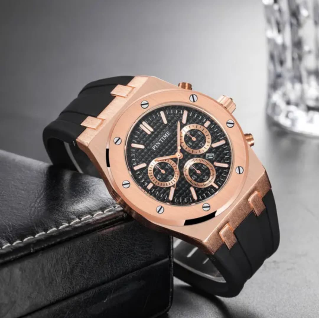 Rose Gold Watch for Men Men's Rose Gold Wristwatch - Etsy