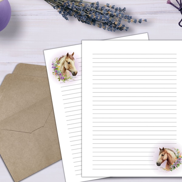 Lined Stationery - Etsy