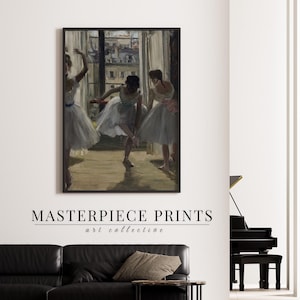 Girls Room Ballerina Art Print, Vintage Ballet Oil Painting for Nursery Decor, Impressionist Dance Studio  Wall Art PRINTABLE | 13