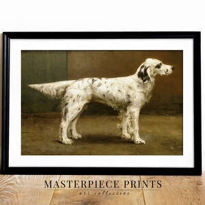 pet art, pet painting, pet portrait, pet lover gift, dog lover, dog portrait, dog painting, downloadable art, printable wall art, vintage art prints, cat art print, vintage painting, English setter
