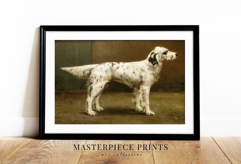 pet art, pet painting, pet portrait, pet lover gift, dog lover, dog portrait, dog painting, downloadable art, printable wall art, vintage art prints, cat art print, vintage painting, English setter