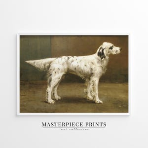 pet art, pet painting, pet portrait, pet lover gift, dog lover, dog portrait, dog painting, downloadable art, printable wall art, vintage art prints, cat art print, vintage painting, English setter