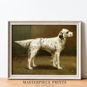 pet art, pet painting, pet portrait, pet lover gift, dog lover, dog portrait, dog painting, downloadable art, printable wall art, vintage art prints, cat art print, vintage painting, English setter