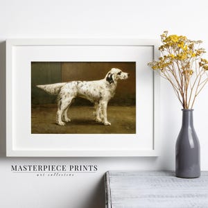 pet art, pet painting, pet portrait, pet lover gift, dog lover, dog portrait, dog painting, downloadable art, printable wall art, vintage art prints, cat art print, vintage painting, English setter