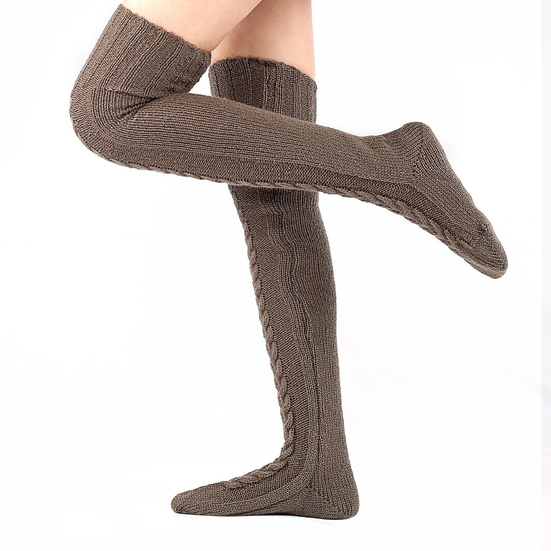 Autumn and Winter Knitting Knee Length Stockings Women's Lengthened