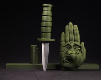 Marine Corps EGA Knife Hand Letter Opener: Military Veteran Gift