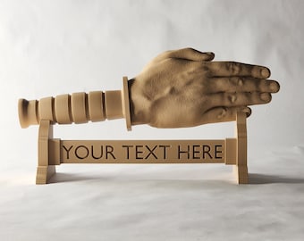 13.5" Non-Bladed Knife Hand - Military Veteran Gift