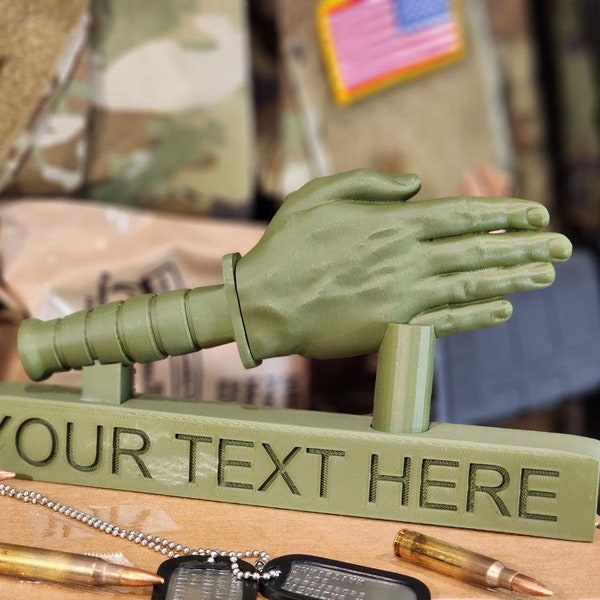 The Knife Hand Letter Opener - Excellent cadeau militaire pour l'armée, les marines, la marine, l'armée de l'air, la garde côtière ou la force spatiale - Cadeau parfait pour les anciens combattants !