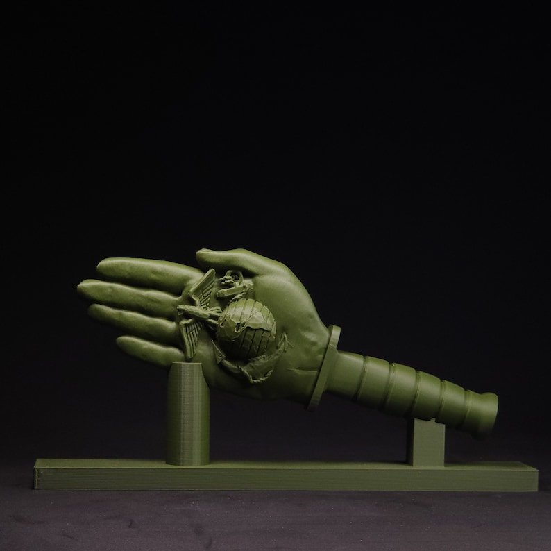 Marine Corps EGA Knife Hand Statue - Military Veteran Gift - Etsy
