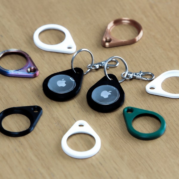 Apple AirTag Keyring/Key Fob Lightweight --- Custom Made & 3D Printed --- Various Colours