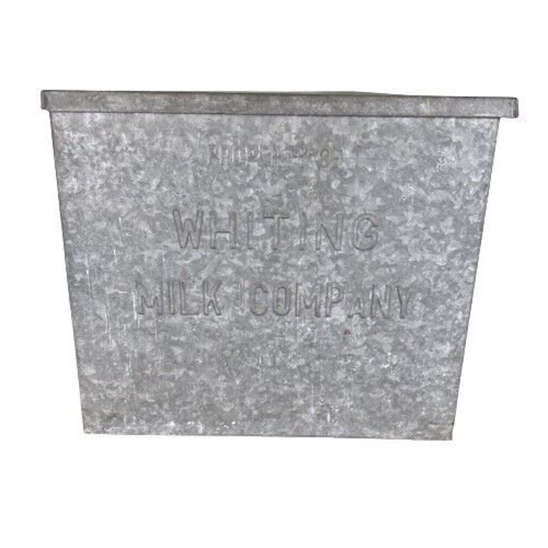 Vintage Whiting Milk Co Metal Dairy Milk Bottle Box Crate Etsy