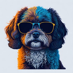 Dog Modern Art Poster