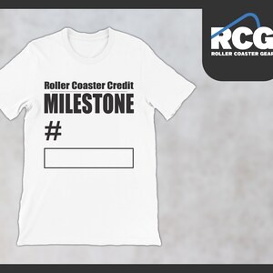 Roller Coaster Credit Milestone Shirt | 100th Roller Coaster Credit TShirt |  Theme Park Apparel | Roller Coaster Merch | Ride Counter