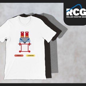 Strata/Launched Roller Coaster Shirt | Dragster Roller Coaster TShirt | Intamin Coaster | Theme Park Apparel | Ohio Roller Coaster Merch