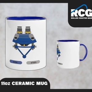 Giga/Steel Roller Coaster Mug | 11oz Millennium Roller Coaster Coffee Cup | Theme Park Gifts | Ohio Roller Coaster Merch | Ride Gifts