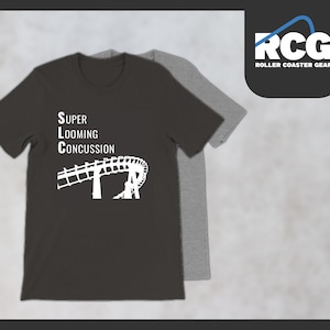 Super Looming Concussion Tshirt | Roller Coaster Shirts  | Theme Park Apparel | Roller Coaster Merch | Roller Coaster Gift | Looping Coaster