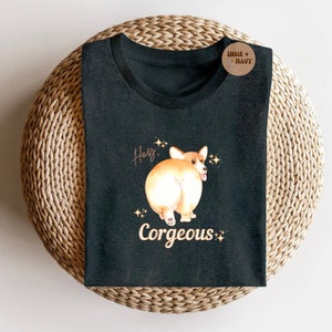 Hey Corgeous Corgi Dog Puppy Valentine's Day PNG Sublimation Digital Design Download XOXO vday love tshirt gorgeous Vintage Boho Design File