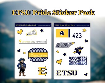 ETSU Pride Sticker Pack | Buccaneers, Johnson City TN