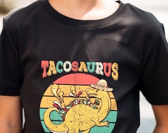 Tacosaurus Kids Tshirt in Several Colors | Kids Heavy Cotton™ Tee