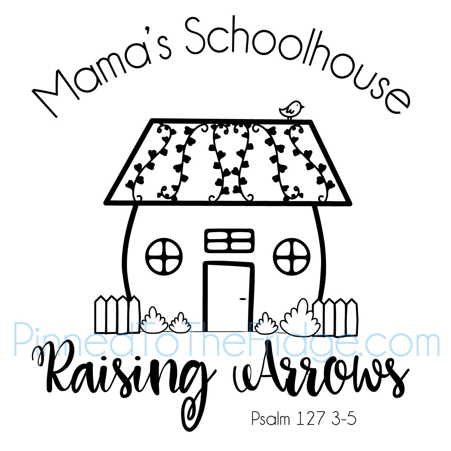 Mama's Schoolhouse, Home School Cut File, Home Decor Saying SVG or PNG