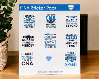 CNA Sticker Sheet | Certified Nursing Assistant