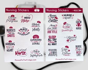 Nursing Sticker Sheets