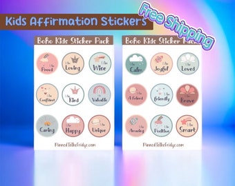 Children's Positive Affirmation Stickers | Kids Sticker Pack