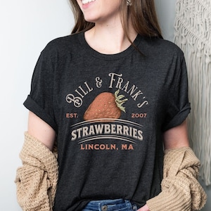 Bill and Frank Strawberry Shirt, TLOU Shirt, Strawberries Shirt, The Last Of Us Gift, Bill and Frank Fan Tee, Gamer Shirt, TLOU Unisex Tee