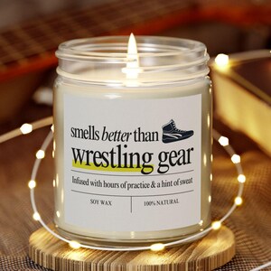 Engraçado Wrestling Vela Wrestling Coach Fim da Temporada Presente Equipe Gerente Vela Wrestling Mãe Pai Vela Wrestler Equipe Presentes Obrigado