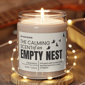 Empty nester candle gift for mom and dad
