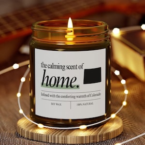 Colorado Candle Smells like Home Gift Moving to Colorado Housewarming Going Away Gift Friend Moving Candle Homesick Gift New House Apartment