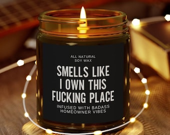 New Homeowner Gift Housewarming Candle Closing Day Gift Funny New House Gift Condo Owner Closing Day Gift from Realtor First Time Home Buyer