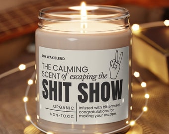 Funny coworker farewell candle gift for friend leaving job goodbye gifts for coworker leaving a job sarcastic candle boss leaving job moving