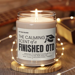 Doctor of Occupational Therapy Graduation Gift OTD Student Candle New Occupational Therapist Gifts for Him Her Pediatric OTD Therapist