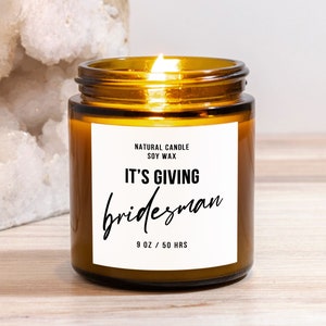 Brautmann Vorschlag Sojakerze Brautmann Kerze für Vorschlag Geschenk-Box werden Sie mein Brautmann lustiger Geschenkvorschlag Karte Männer in Brautparty sein