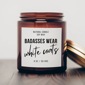 White coat ceremony gift medical pharmacy physician assistant DO school white coat ceremony candle for her him md pa pt do ceremony gifts