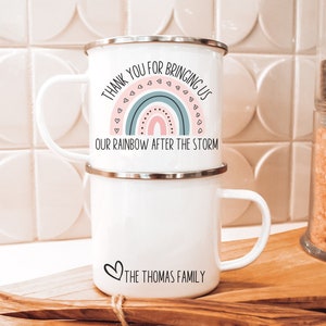 Infertility doctor nurse gift thank you, Personalized appreciation coffee mug for ivf doctor nurses, OBGYN rainbow baby miscarriage thankful