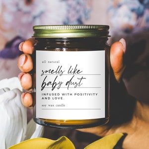 IVF Baby Dust Sojakaars Cadeau voor IVF Mama in wording Geschenkmand Positieve Vibes Kaars Onvruchtbaarheidsgeschenken Proberen zwanger te worden Overdrachtsdag