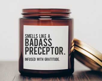 Nurse preceptor gift thank you candle for nurse preceptor nurse clinical supervisor end of rotation gift boss&#39;s day appreciation funny