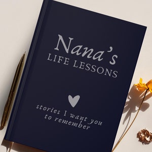 Custom Grandma Legacy Journal Gift Babcia Memories Personalized Nana Memory Book Abuela Keepsake Memory Notebook for Grandchildren